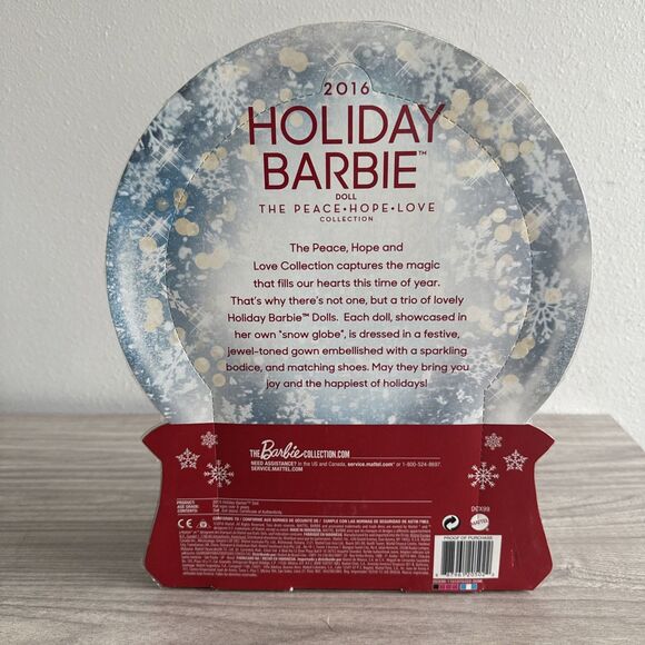 Holiday BARBIE Doll 2016 The Peace HOPE Love Collection African American Mattel - Picture 3 of 6
